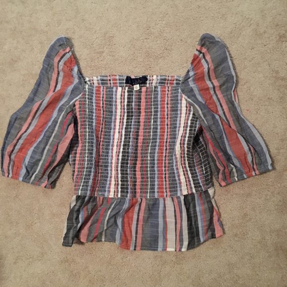 Francesca's Collections Tops - Francesca’s Off Shoulder Striped Top NWT